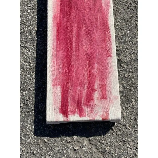 Vintage Early 21st Century Russell Christoffersen Abstract on Canvas - Oil Paint, 6.25W x 14.25H — additional photo 1