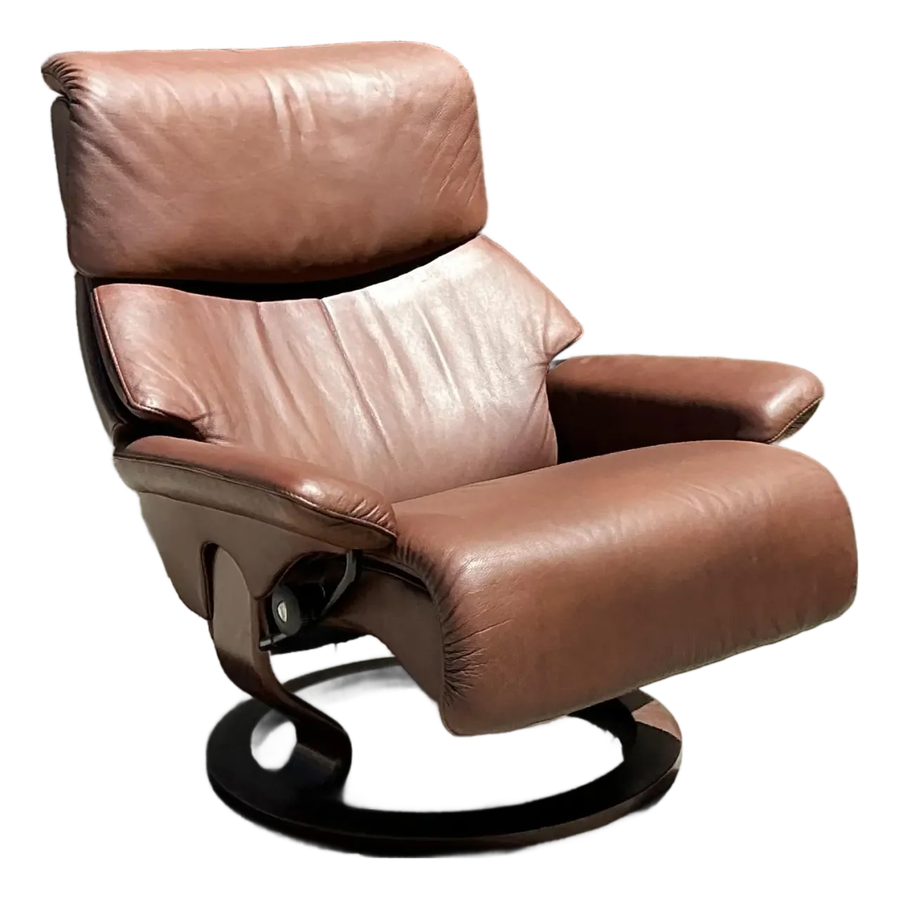 Vintage Ekornes “Stressless” Leather Lounge Chair
