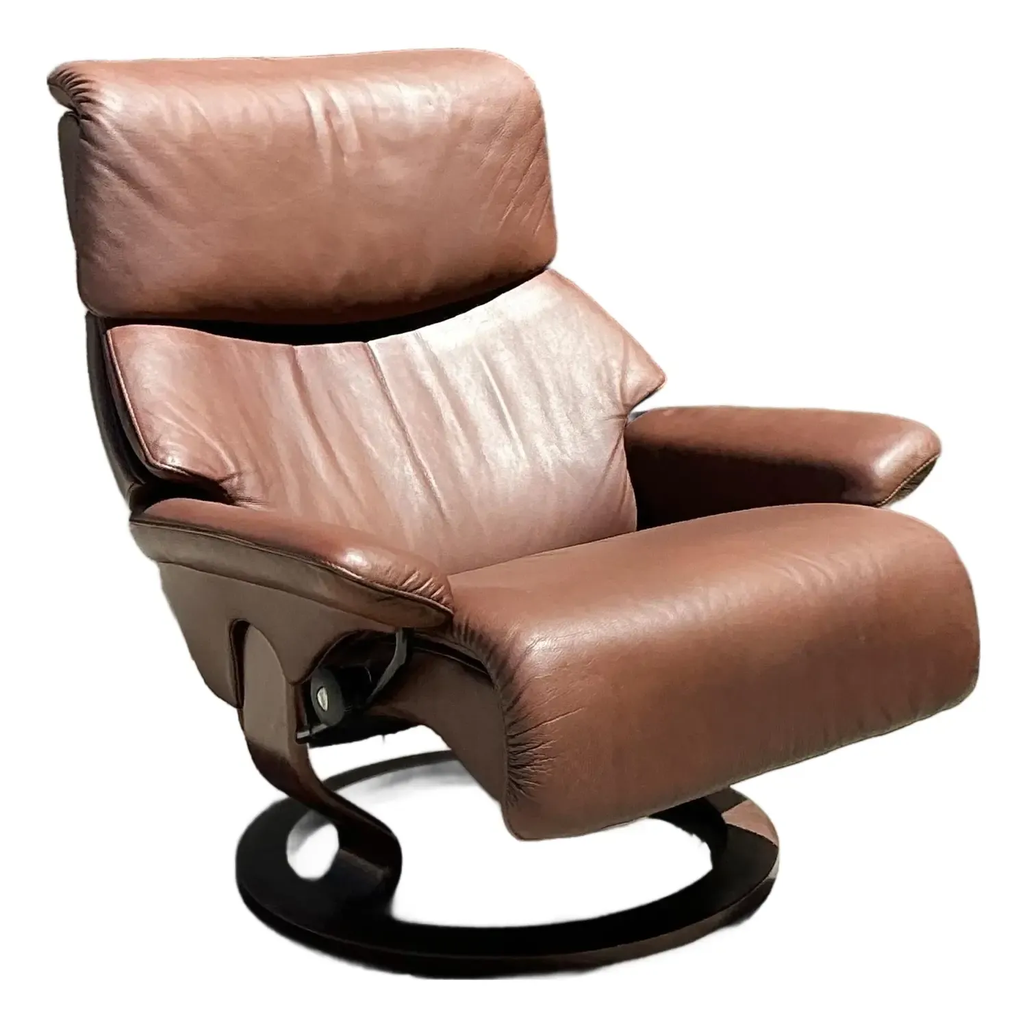 Vintage Ekornes “Stressless” Leather Lounge Chair — additional photo 1