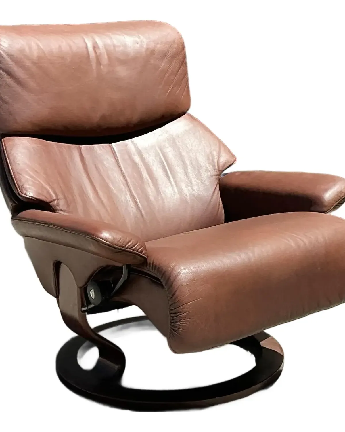 Vintage Ekornes “Stressless” Leather Lounge Chair — additional photo 1