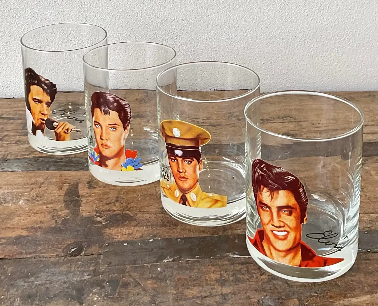Vintage Elvis Movie Characters Lowball Glasses - Set of 4 — additional photo 5