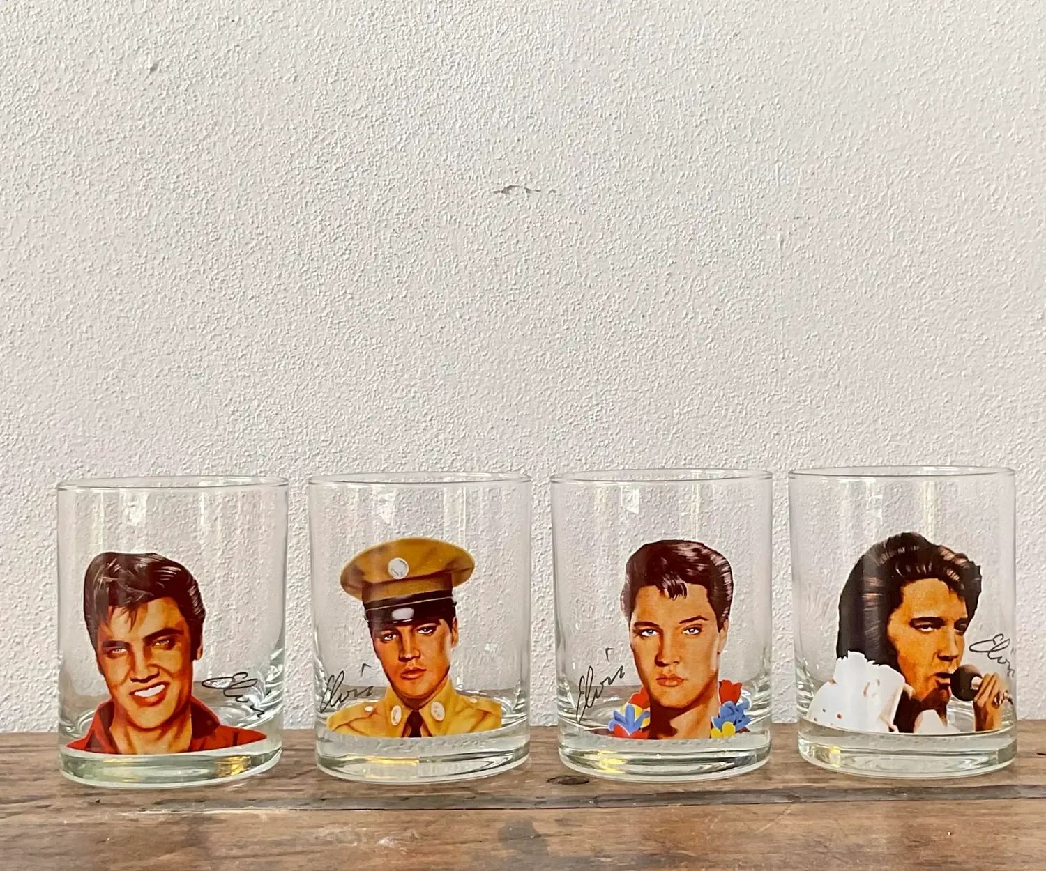 Vintage Elvis Movie Characters Lowball Glasses - Set of 4 — additional photo 7