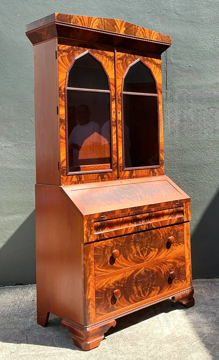 Vintage Empire Drop Front Secretary Desk — additional photo 2