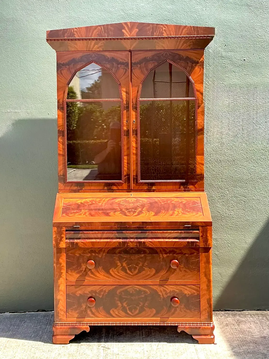 Vintage Empire Drop Front Secretary Desk — additional photo 3