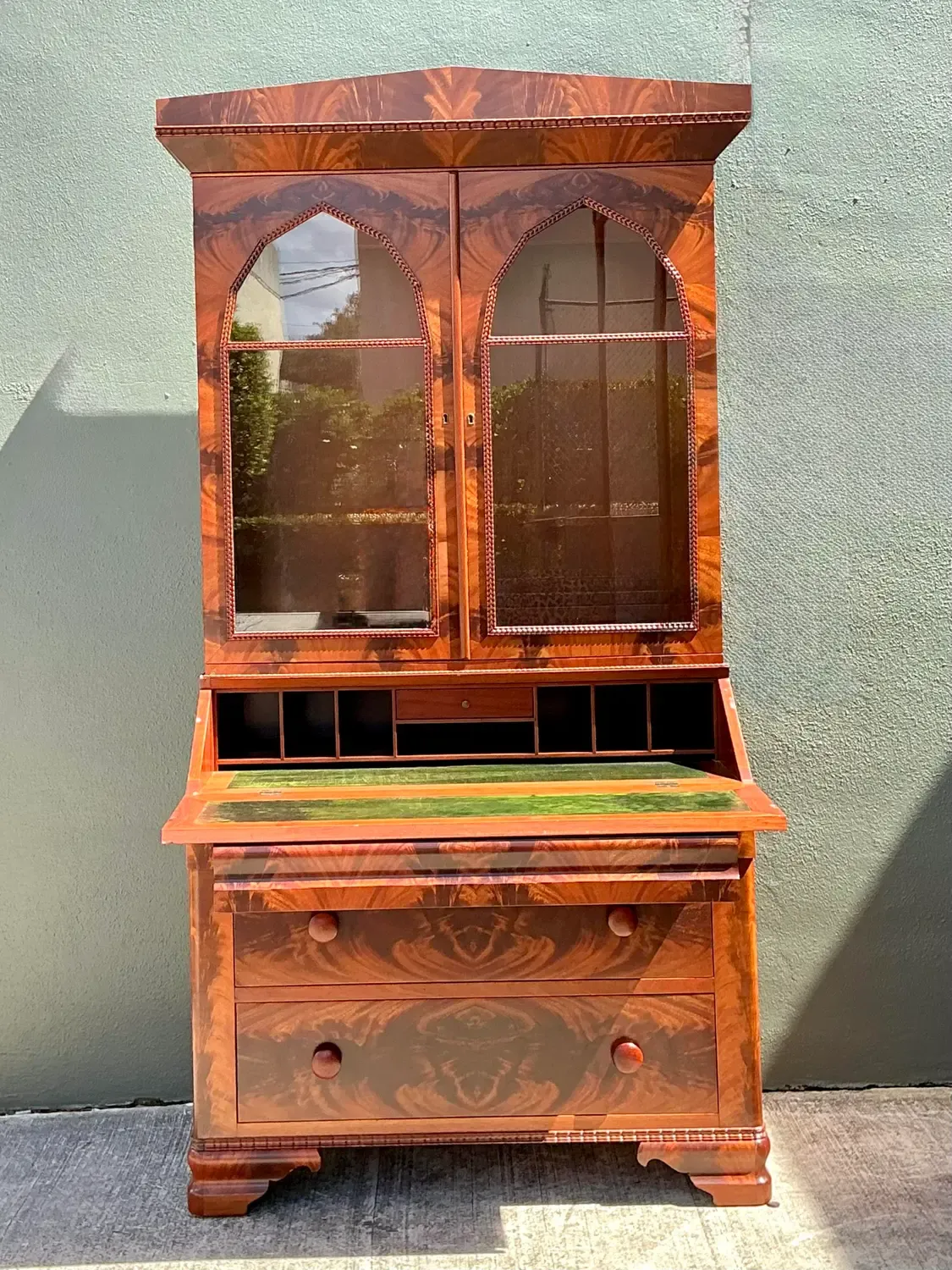 Vintage Empire Drop Front Secretary Desk — additional photo 4