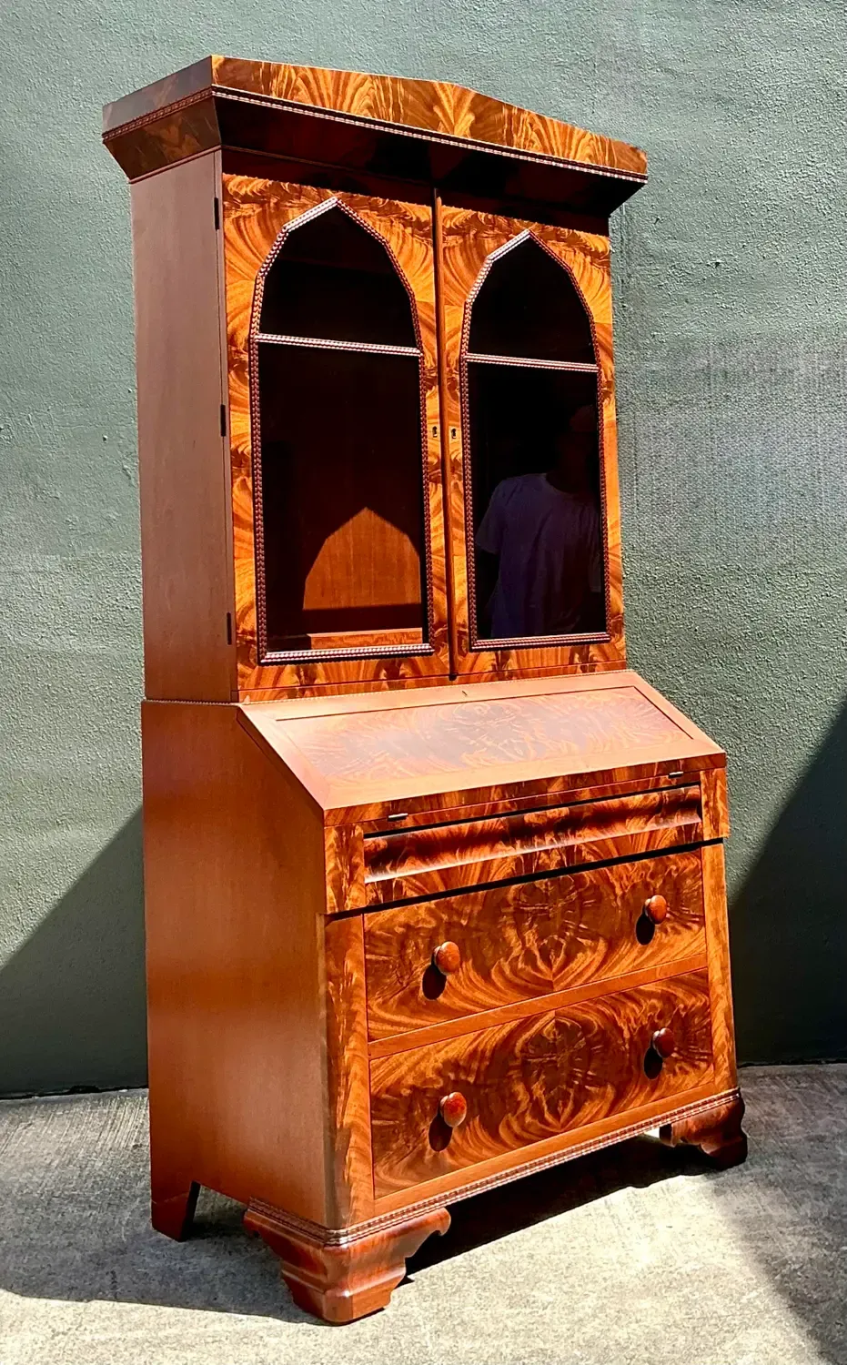 Vintage Empire Drop Front Secretary Desk — additional photo 6