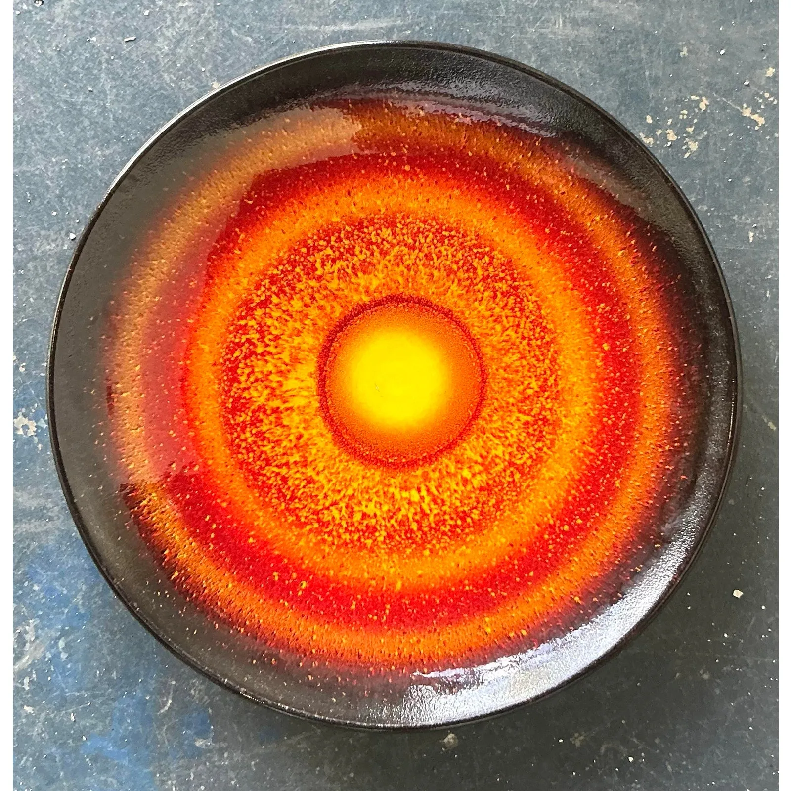 Vintage English Poole Glazed Ceramic Platter — additional photo 1