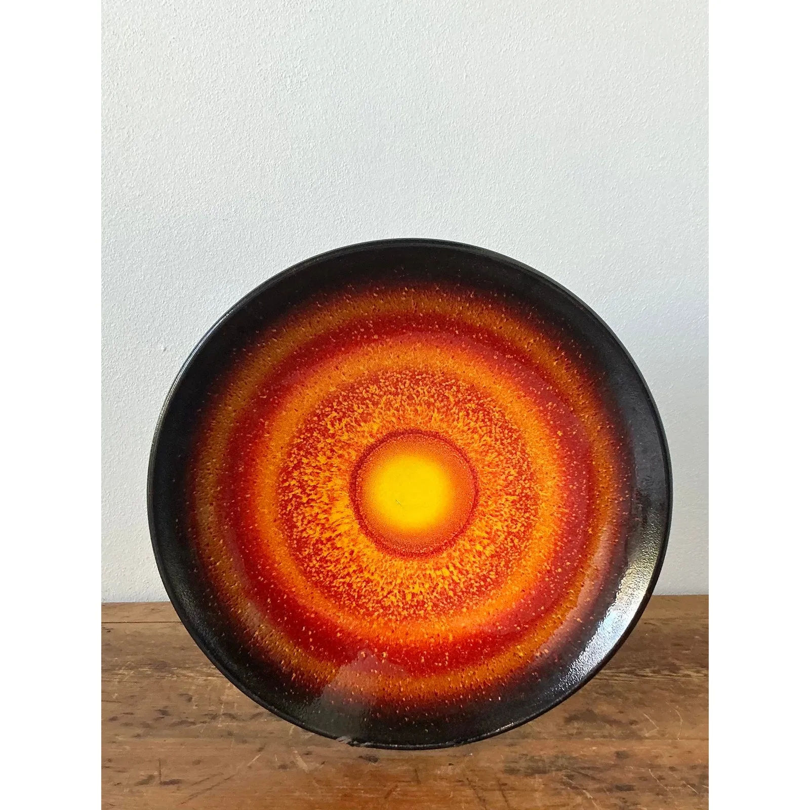 Vintage English Poole Glazed Ceramic Platter — additional photo 2
