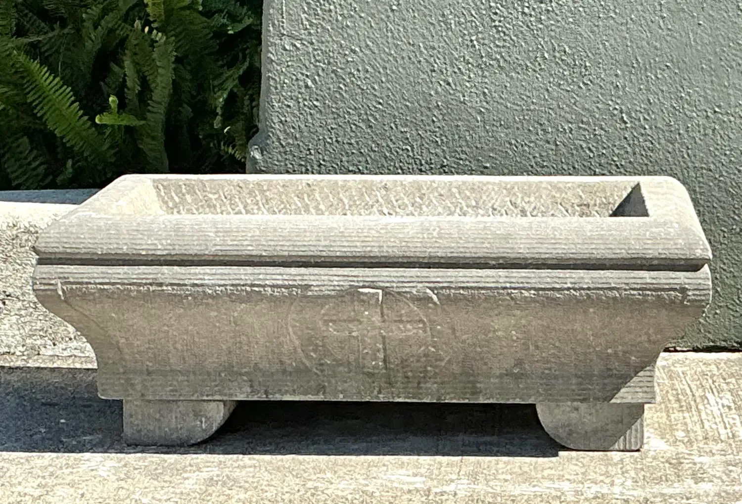 Vintage Engraved Stone Planter — additional photo 3