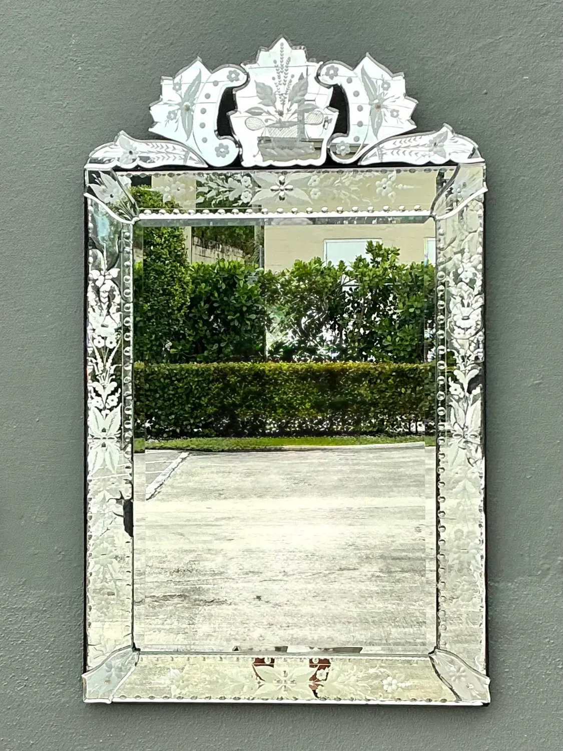 Vintage Etched Venetian Mirror — additional photo 5