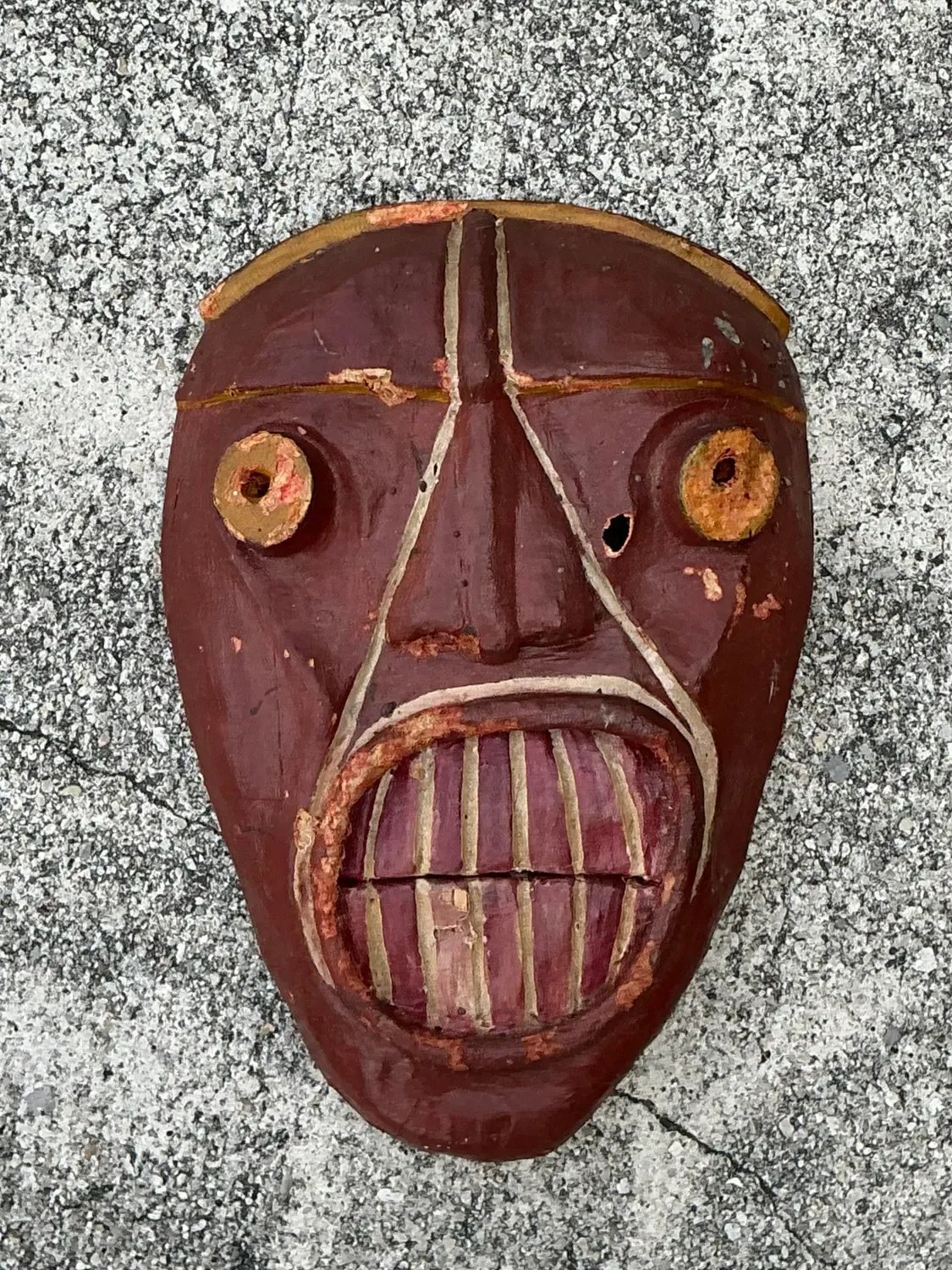 Vintage False Face Society Iroquois Mask — additional photo 2
