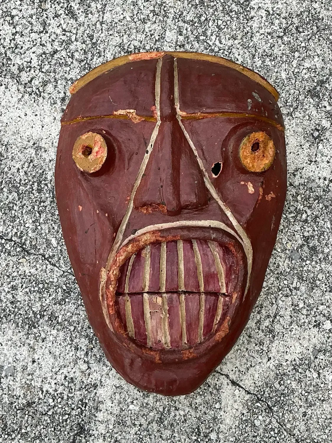 Vintage False Face Society Iroquois Mask — additional photo 4