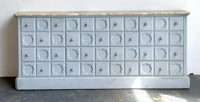 Vintage Faux Finished Blue Credenza — additional photo 3