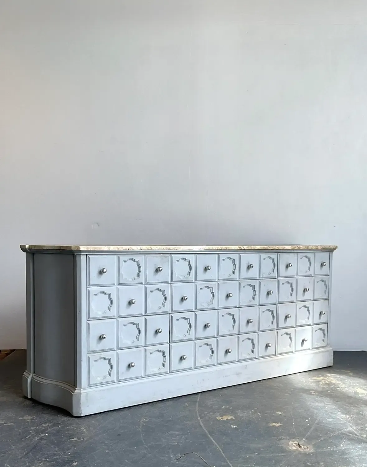 Vintage Faux Finished Blue Credenza — additional photo 5