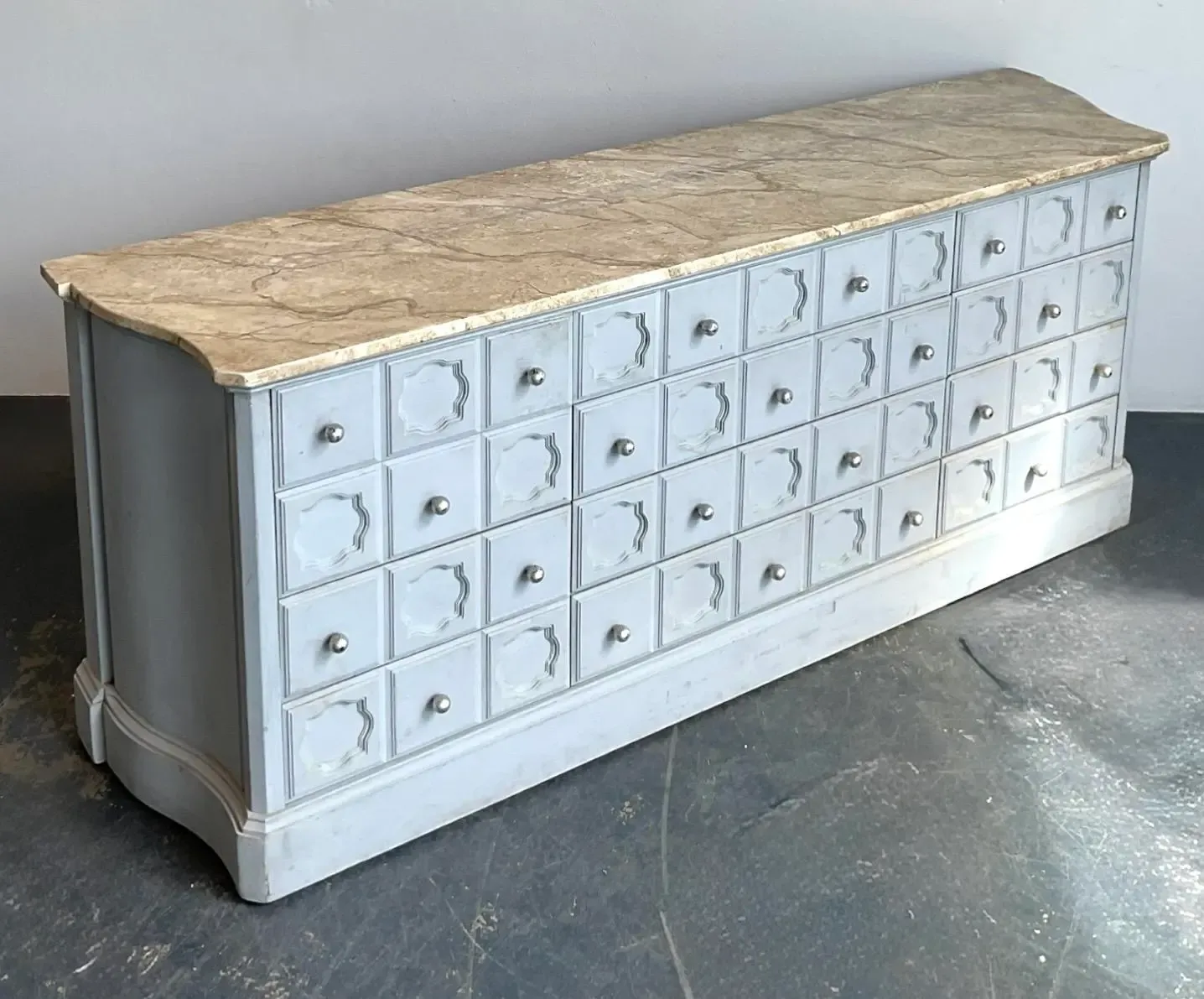 Vintage Faux Finished Blue Credenza — additional photo 6