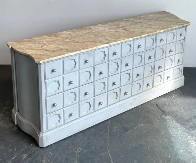 Vintage Faux Finished Blue Credenza — additional photo 6