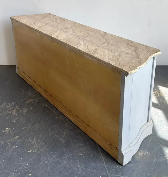 Vintage Faux Finished Blue Credenza — additional photo 7