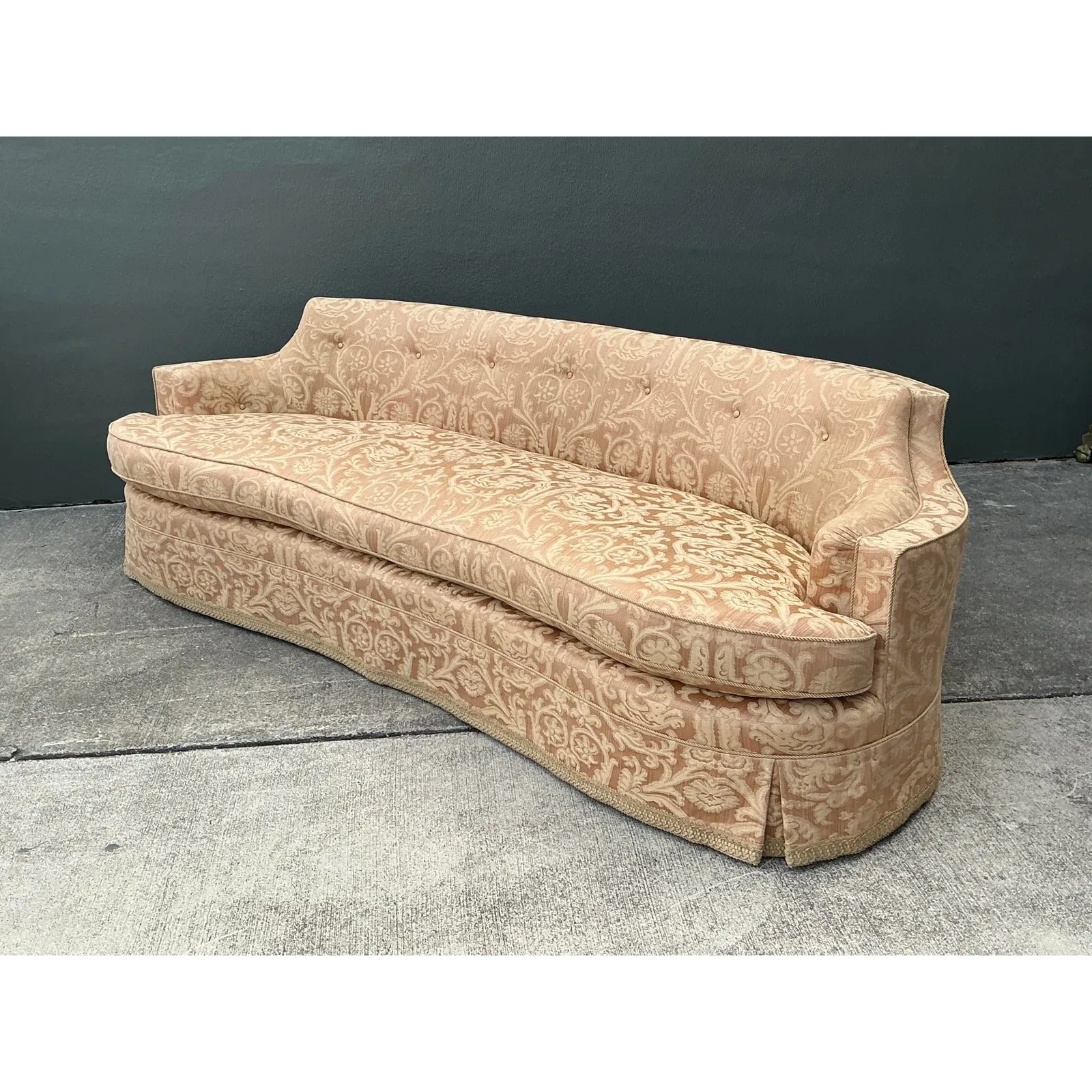 Vintage Ferguson Copeland Damask Sofa — additional photo 1