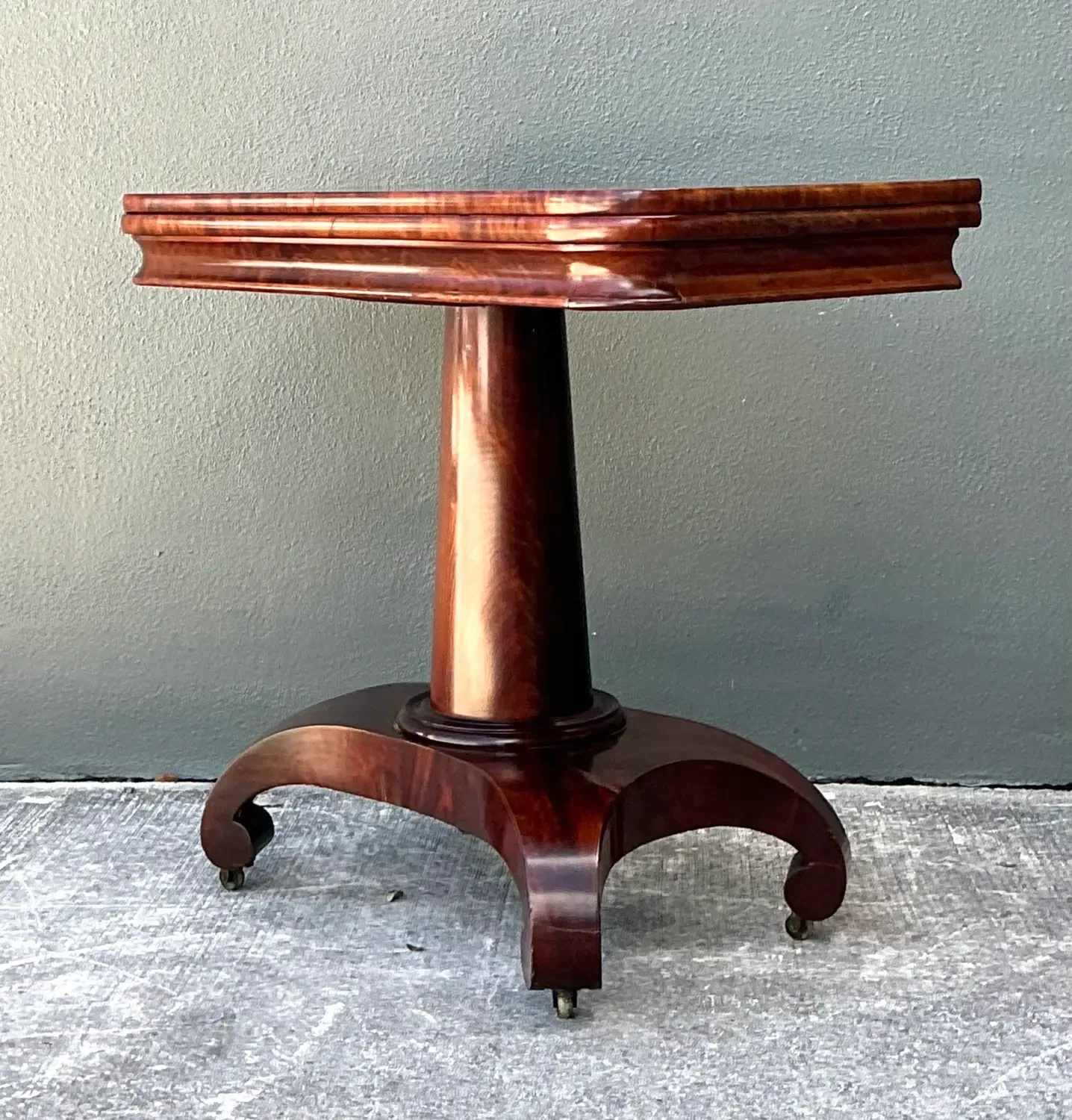 Vintage Flame Mahogany Convertible Game Table — additional photo 3