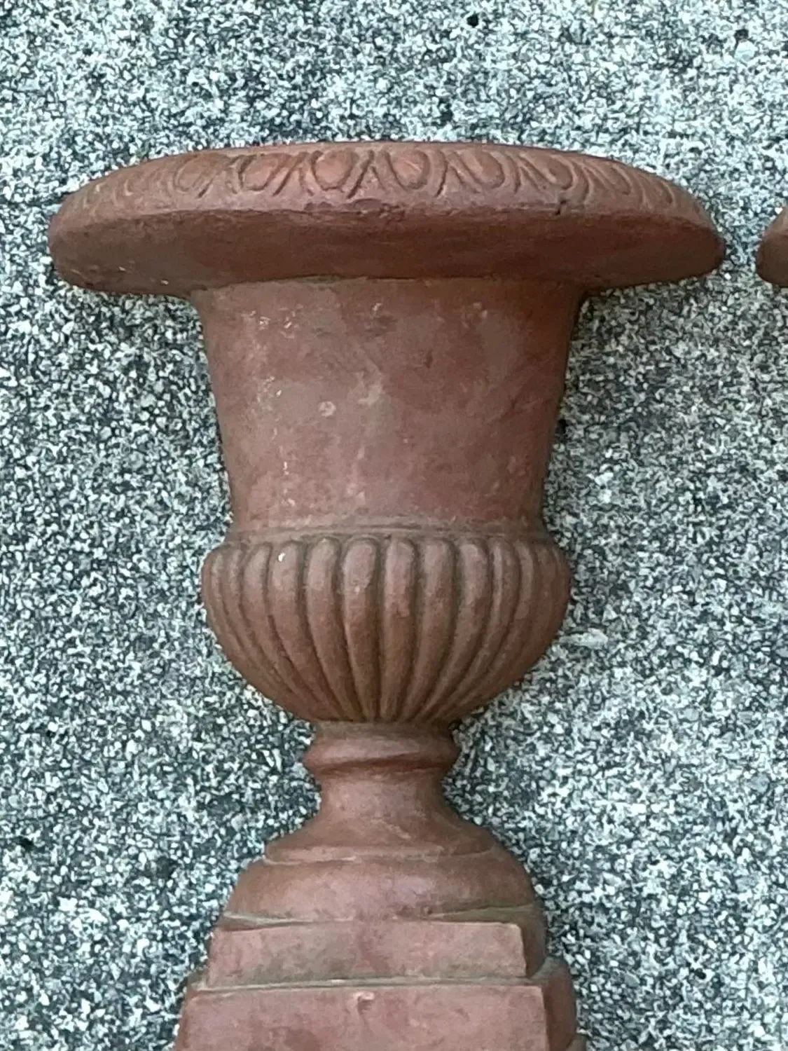 Vintage Fluted Urn Wall Pockets - A Pair — additional photo 8