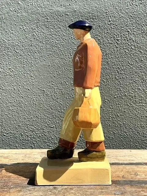 Vintage French Emile Just Bachelet for Henriot Ceramic Fisherman — additional photo 8