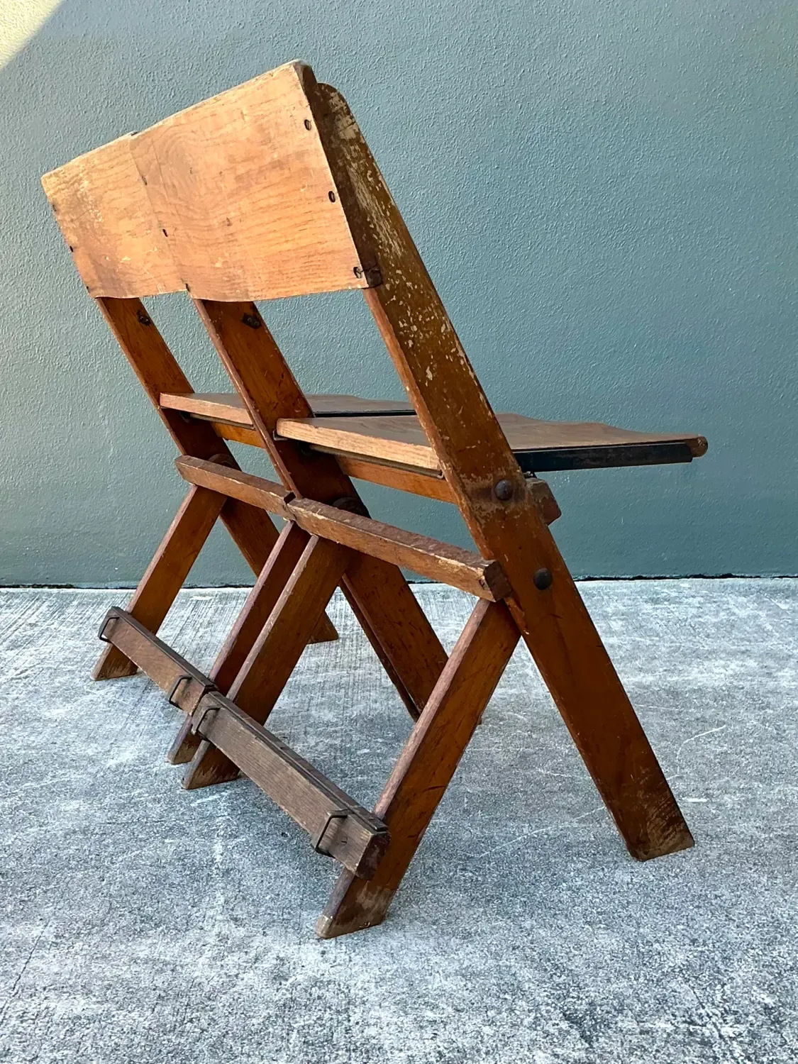 Vintage French Folding Chairs - A Pair — additional photo 7