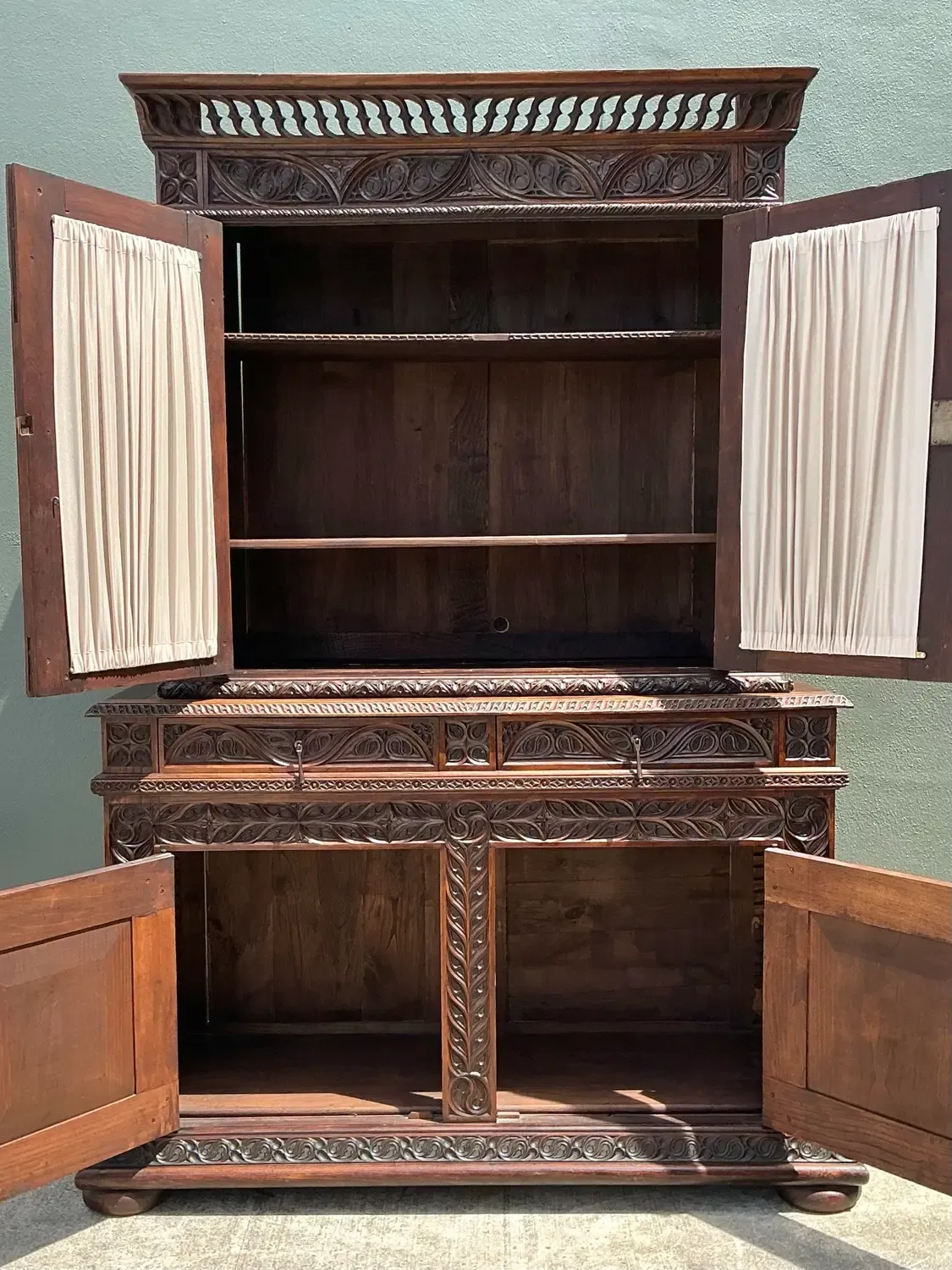 Vintage French Hand Carved Cabinet — additional photo 6