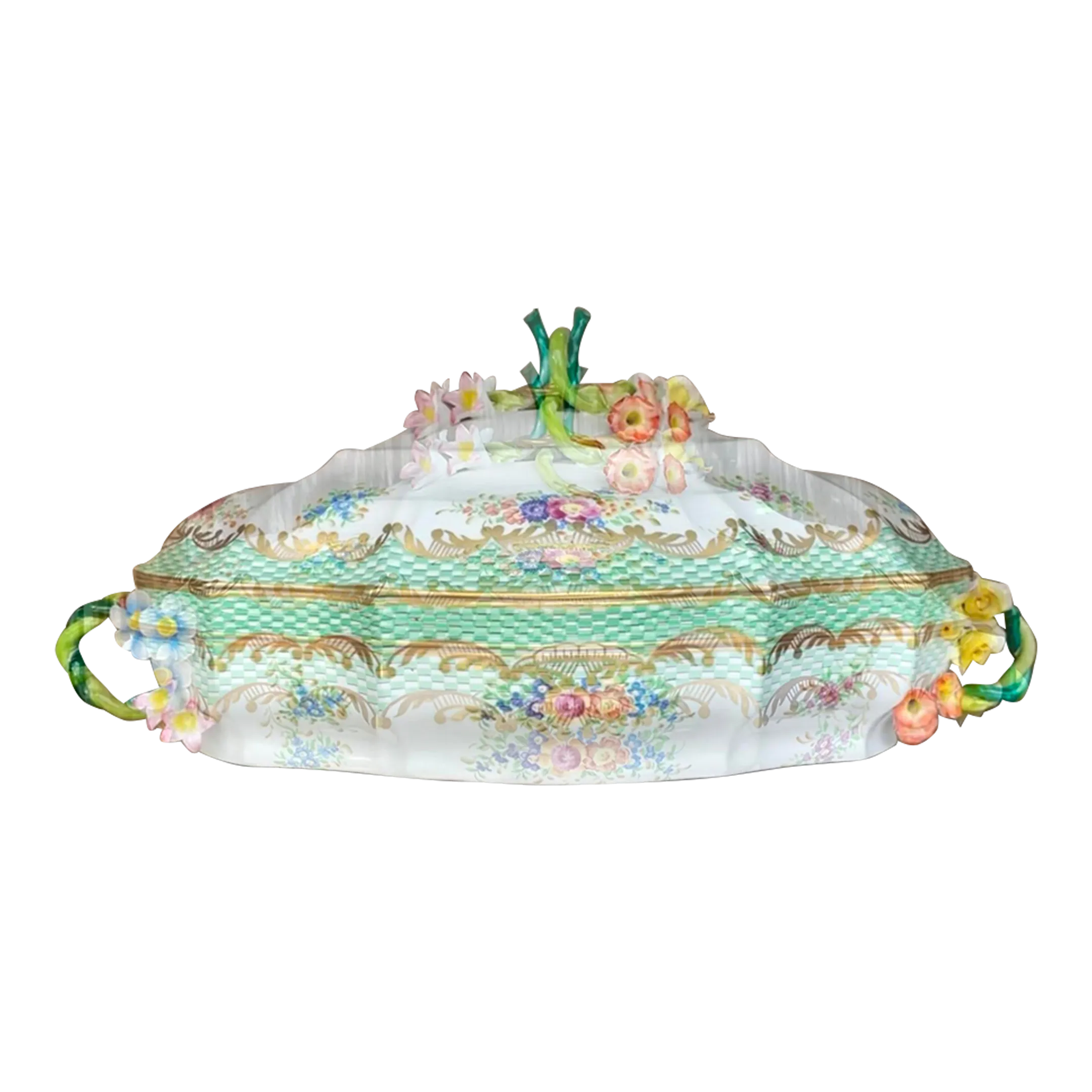 Vintage French Sevres Porcelain Serving Bowl — additional photo 1