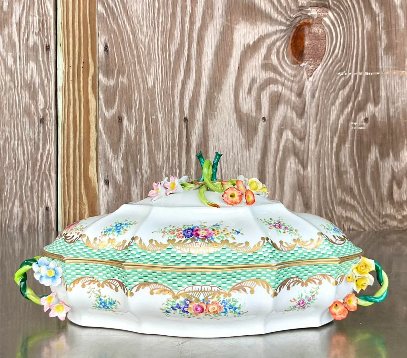 Vintage French Sevres Porcelain Serving Bowl — additional photo 5