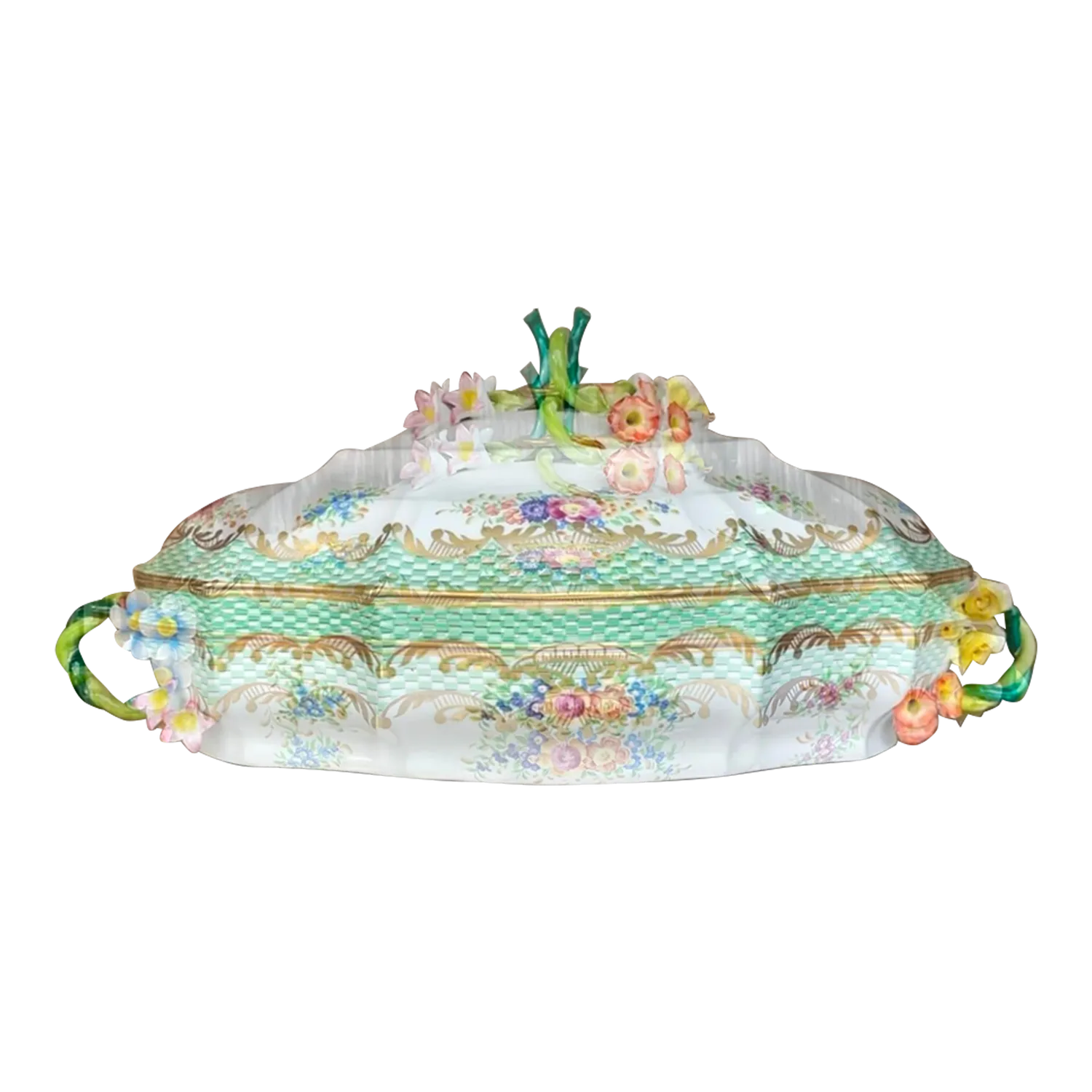 Vintage French Sevres Porcelain Serving Bowl — additional photo 7