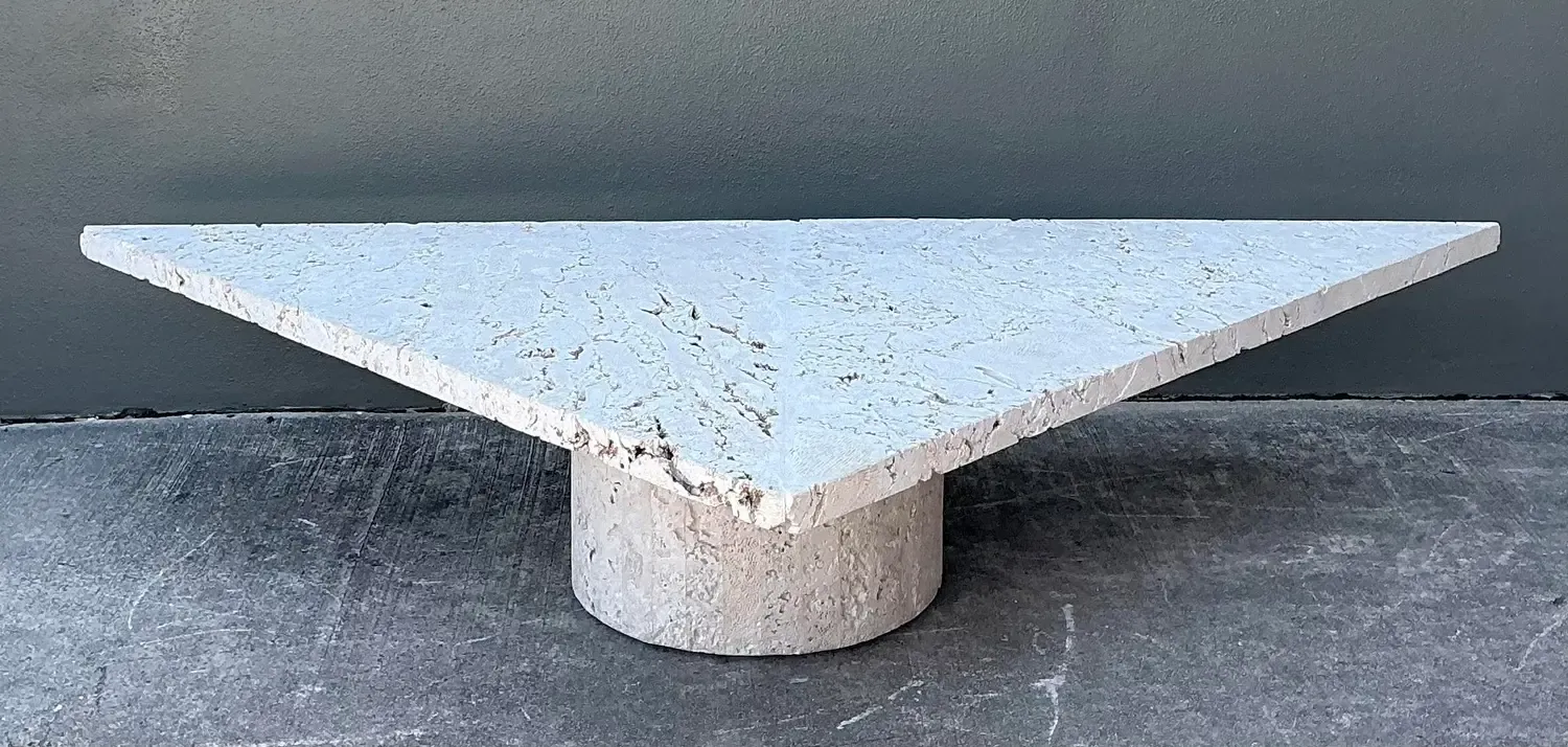 Vintage Geometric Coquina Coffee Table — additional photo 2
