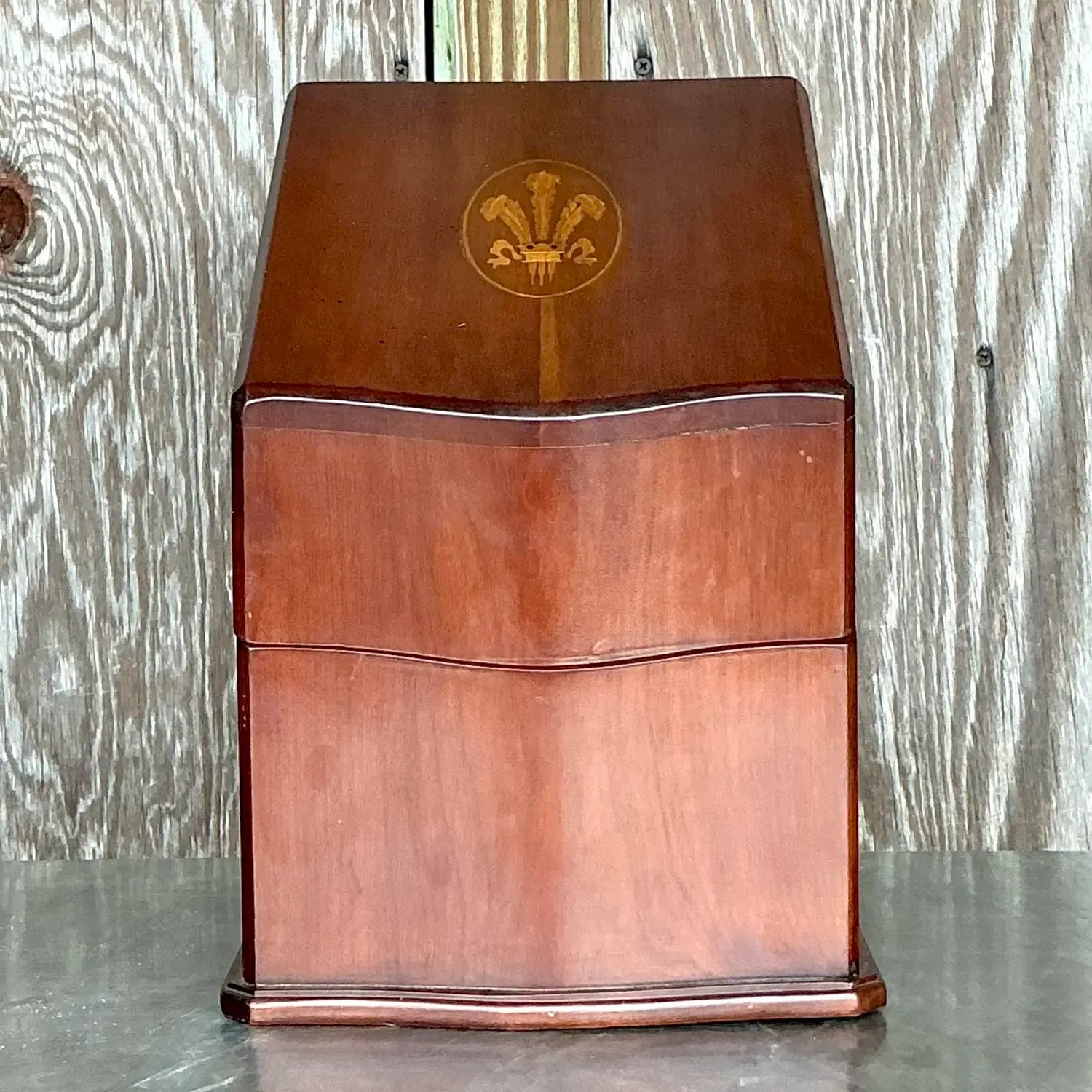 Vintage Georgian Inlaid Plume Knife Box — additional photo 2