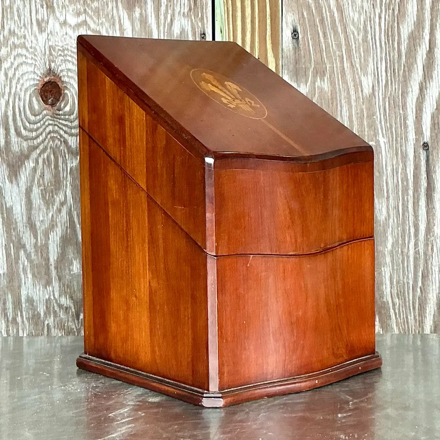Vintage Georgian Inlaid Plume Knife Box — additional photo 4