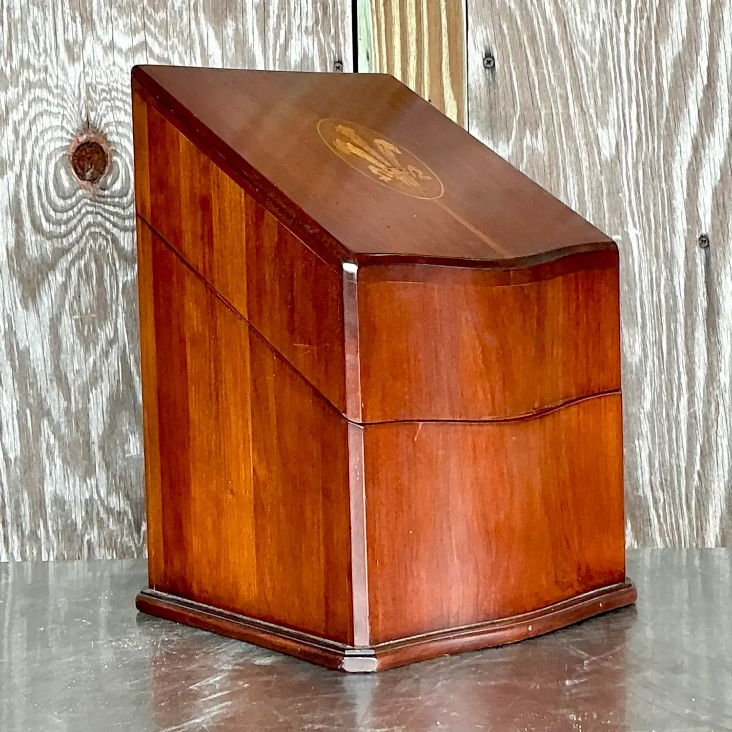 Vintage Georgian Inlaid Plume Knife Box — additional photo 5