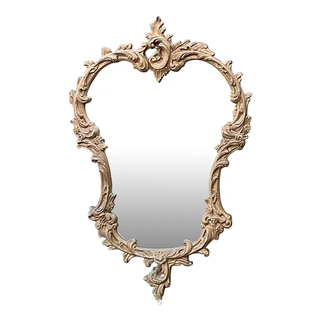 Vintage Gilt Carved Wood Mirror — additional photo 1