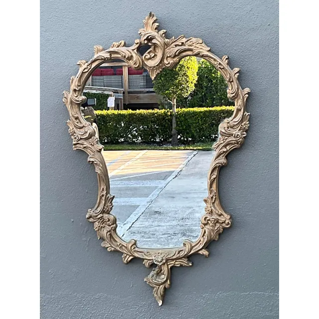 Vintage Gilt Carved Wood Mirror — additional photo 2