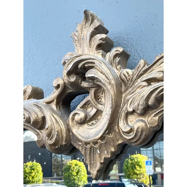 Vintage Gilt Carved Wood Mirror — additional photo 3