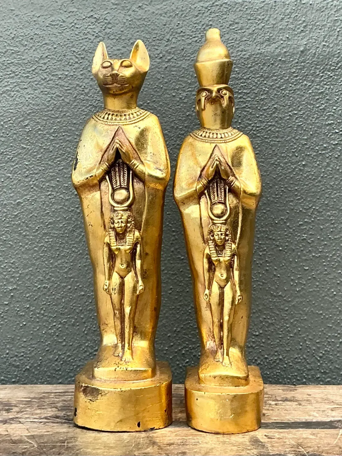 Vintage Gilt Egyptian Figurines - A Pair — additional photo 4