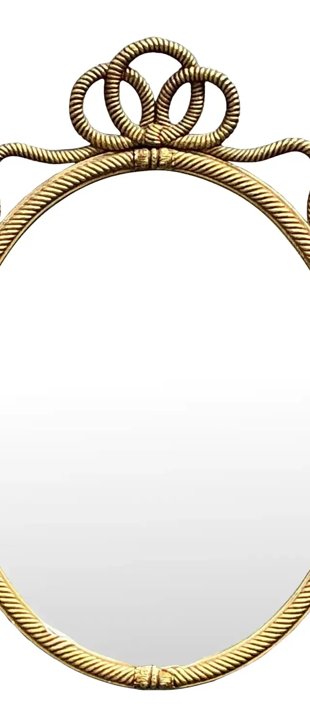 Vintage Gilt Rope and Tassle Mirror