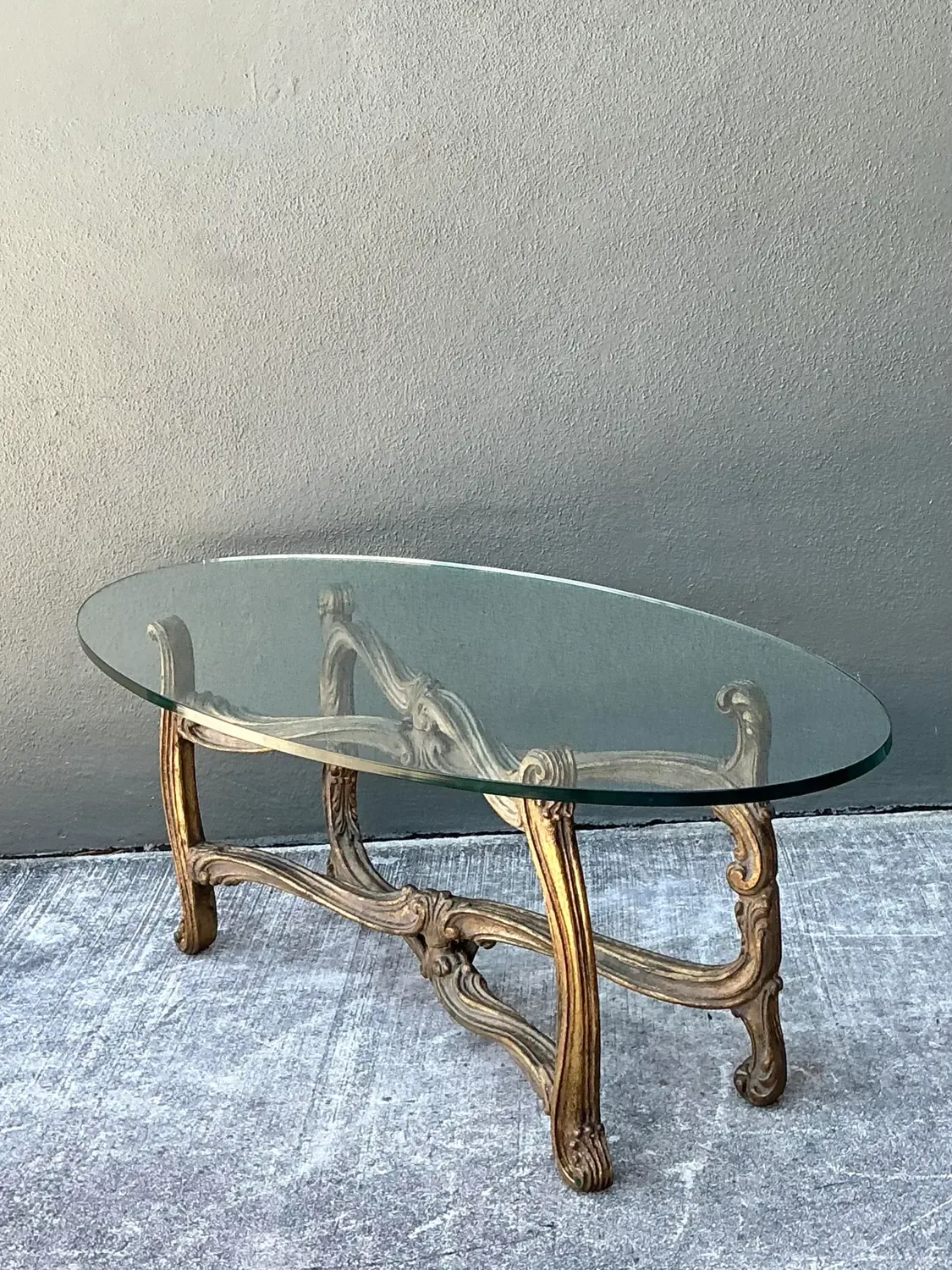 Vintage Gilt Tipped Coffee Table After Maison Jansen — additional photo 5