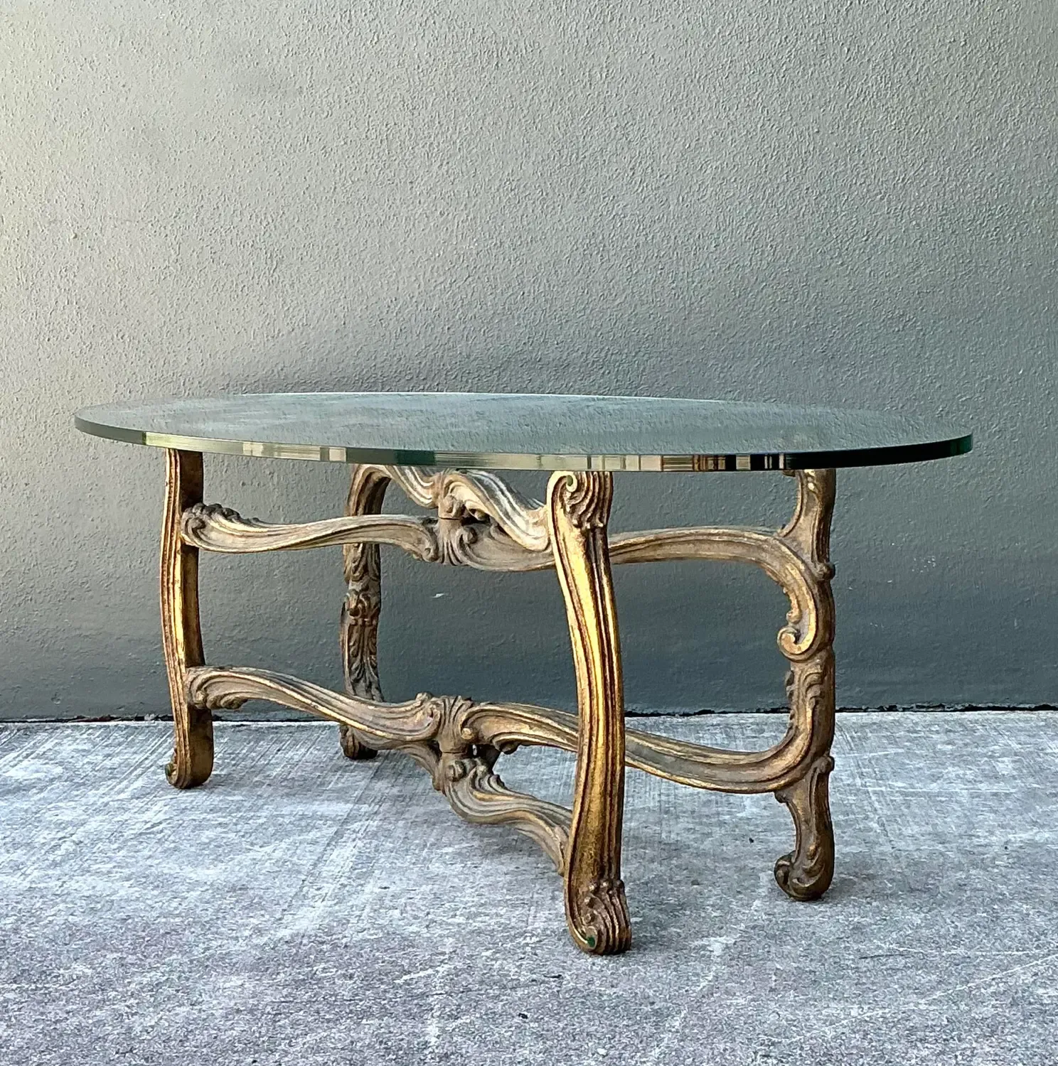 Vintage Gilt Tipped Coffee Table After Maison Jansen — additional photo 6
