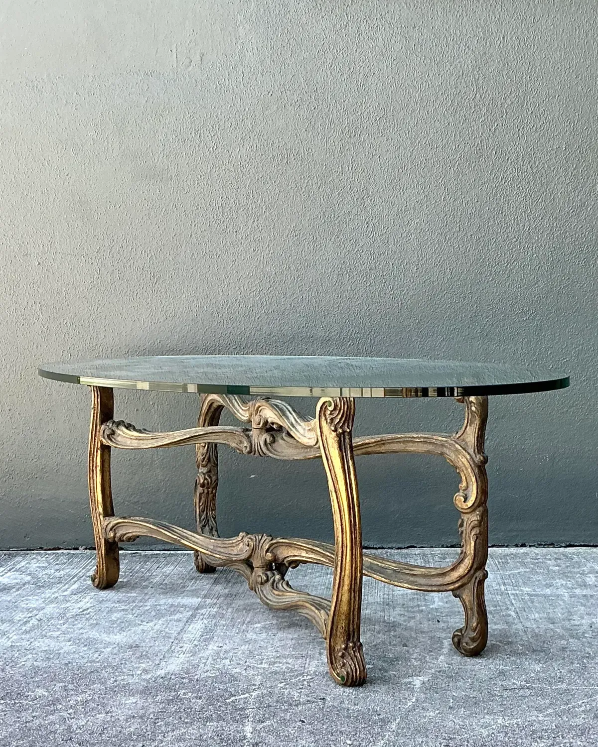 Vintage Gilt Tipped Coffee Table After Maison Jansen — additional photo 7