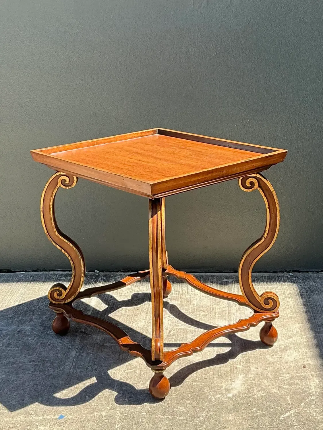Vintage Gilt Tipped Side Table