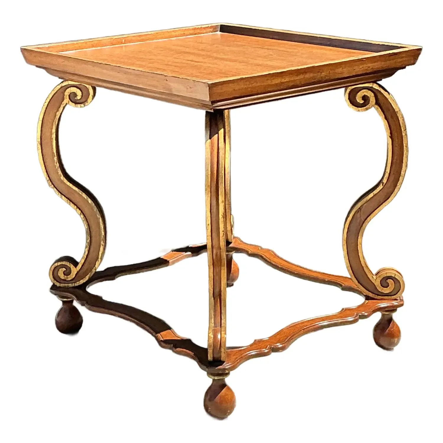 Vintage Gilt Tipped Side Table — additional photo 3
