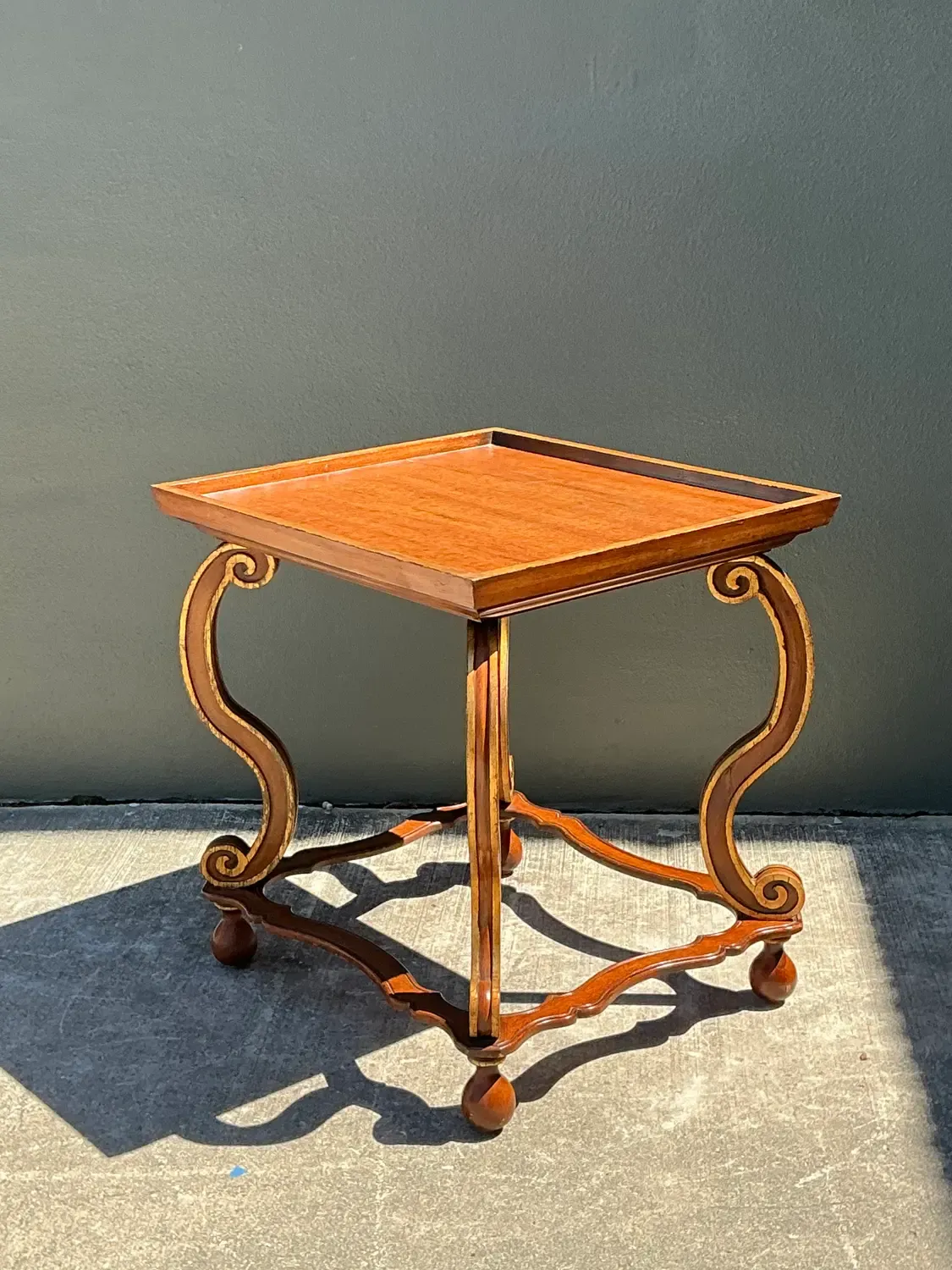 Vintage Gilt Tipped Side Table — additional photo 4