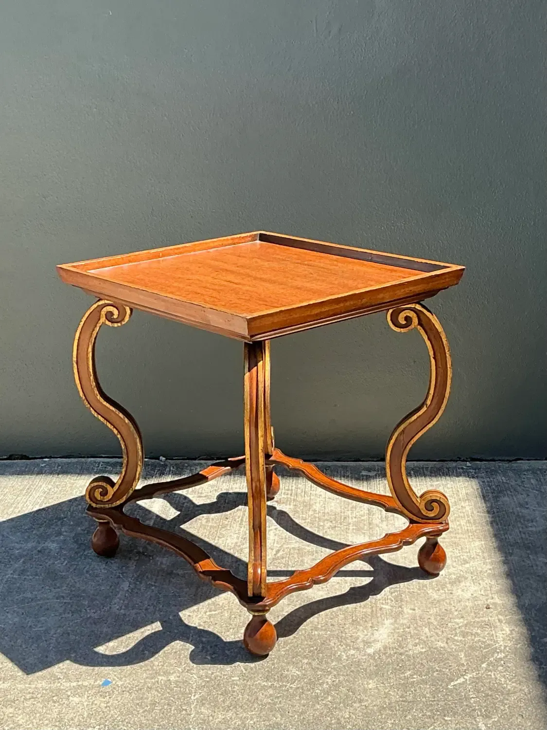 Vintage Gilt Tipped Side Table — additional photo 5