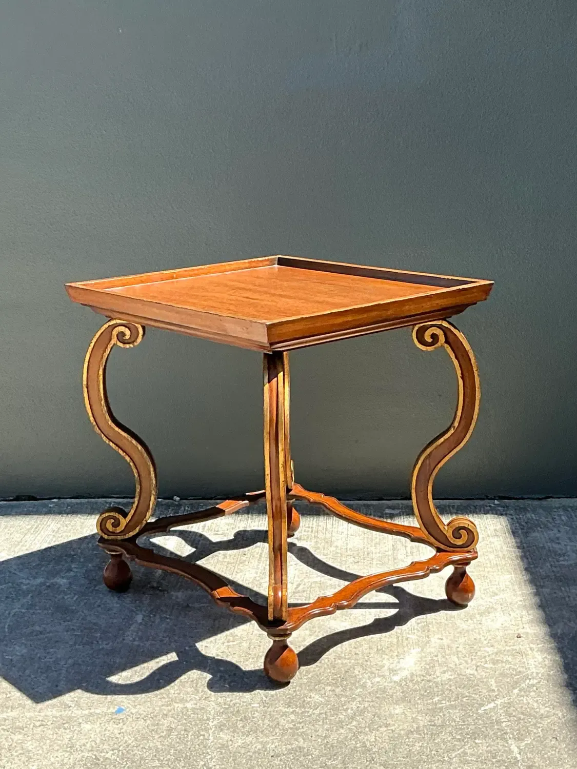 Vintage Gilt Tipped Side Table — additional photo 7