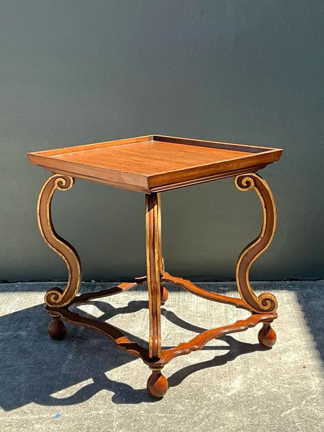 Vintage Gilt Tipped Side Table — additional photo 8