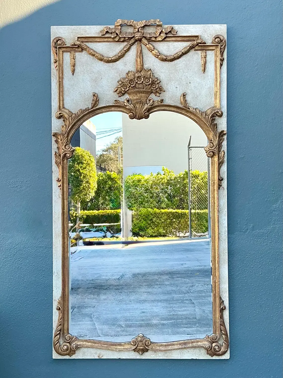 Vintage Gilt Tipped Trumeau Mirror — additional photo 2