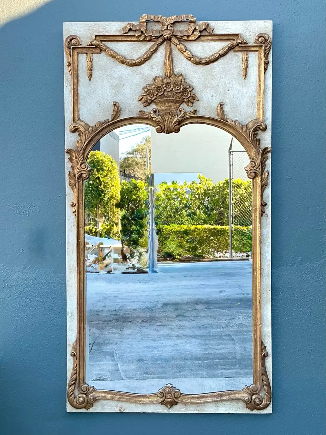 Vintage Gilt Tipped Trumeau Mirror — additional photo 3
